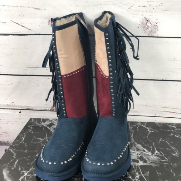 Montana West Texas Pride Collection Boots Navy - Picture 4 of 6